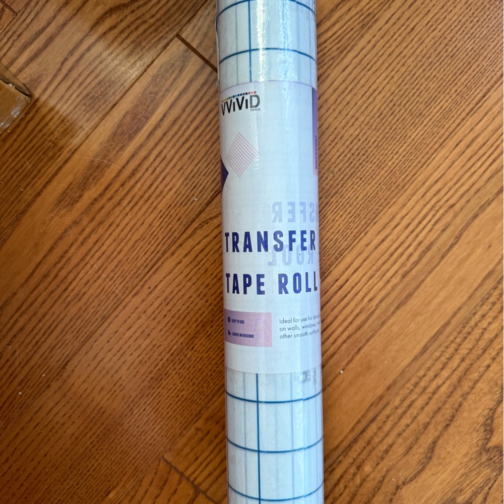 Vivid Transfer Tape Roll with Grid